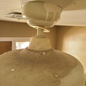 Carmen's Services Home Cleaning - Dirt left on top of white fan - Home Cleaning Near Me - Waco, Texas