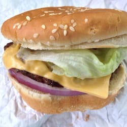 J J's Drive Thru Hamburgers - Cheeseburger.