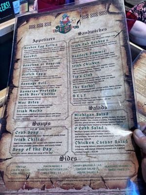 Menu photo 4 The Irish Pub Lansing, MI