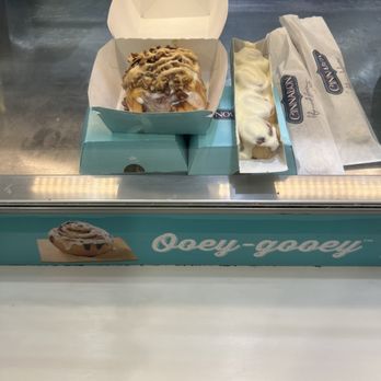 Auntie Anne's - two boxes of donuts on a conveyor belt - Pretzels Near Me - Charlotte, North Carolina