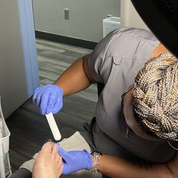 Debbie Lynn's Nail Spa - Brittany doing her thing!!