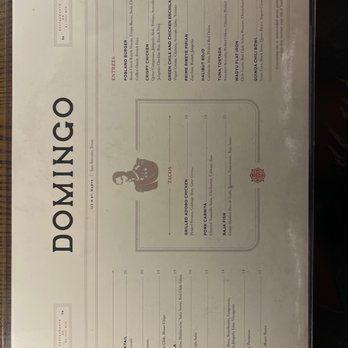 Domingo - Menu - Cocktail Bars Near Me - San Antonio, Texas Domingo - Menu - Cocktail Bars Near Me - San Antonio, Texas