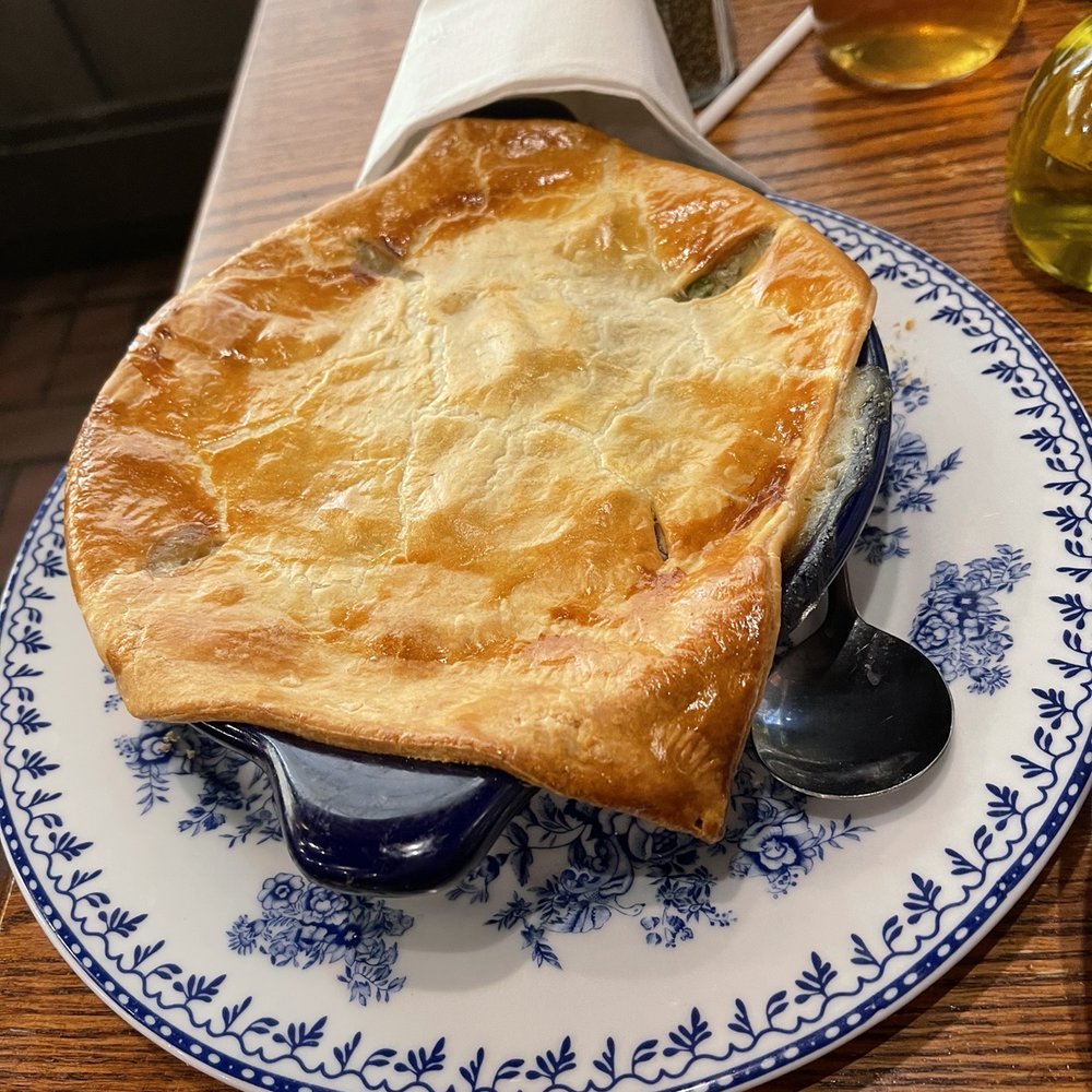 Cracker Barrel Old Country Store - a pie on a blue and white plate - Breakfast & Brunch Near Me - Cambridge, Ohio Cracker Barrel Old Country Store - a pie on a blue and white plate - Breakfast & Brunch Near Me - Cambridge, Ohio