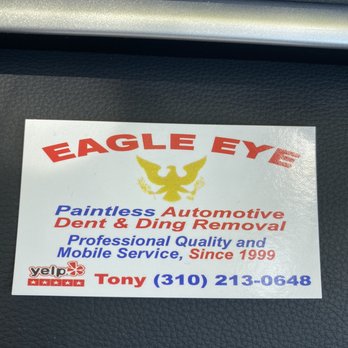 Eagle Eye Paintless Dent Removal - Contact for dents - Mobile Dent Repair Near Me