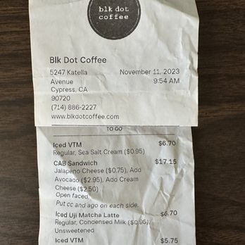Blk Dot Coffee - Breakfast & Brunch Near Me - Cypress, California Blk Dot Coffee - Breakfast & Brunch Near Me - Cypress, California