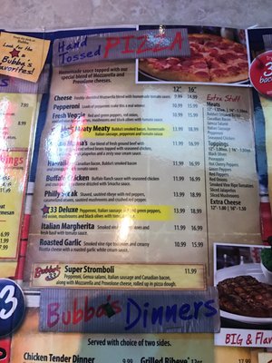 Menu photo 6 Bubba's 33 Midland, TX