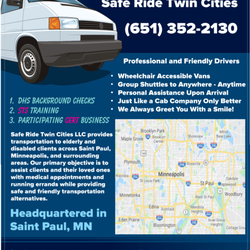 Safe Ride Twin Cities - Safe Ride Twin Cities - Now Offering Private Pay Transportation
