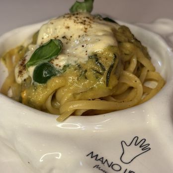 Mano Libera - Linguine zucchini - Salad Near Me - South Miami, Florida Mano Libera - Linguine zucchini - Salad Near Me - South Miami, Florida