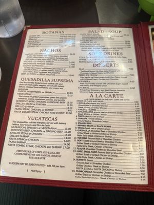 Menu photo 1 Los Amigos Mexican Restaurant Birmingham, AL Menu photo 1 Los Amigos Mexican Restaurant Birmingham, AL