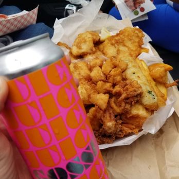 Barbara's Fishtrap - Beer from halfmoon bay brewing across the street - Seafood Near Me - Half Moon Bay, California