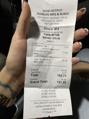 gogi hotpot korean bbq & sushi by null