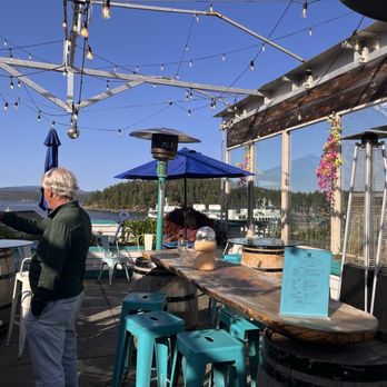 Friday Harbor Skybar - wine under the stars (weath