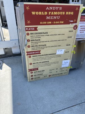 Menu photo 1 Andy's Local Market San Rafael, CA