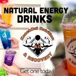 KO Knockout Fitness - Serving natural energy drinks.
