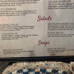 Soups and salads Soups and salads