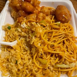 General tso's, fried rice, lo mein