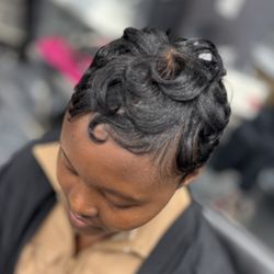 Salon X Change near The Domain Atx - Relaxed Hair Pixie Cut