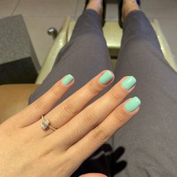 Gel manicure.