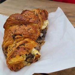 The Bearded Baking Company - Will try this next time:  the back garlic, mushroom, and brie croissant.