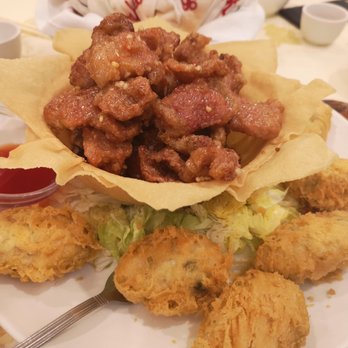 Koon Bo Restaurant - Crispy stuffed tofu n honey garlic rib - Chinese Near Me - Vancouver, British Columbia