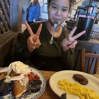 Cracker Barrel Old Country Store - Stuffed Cheesecake Pancake Breakfast - American Near Me - Charlotte, North Carolina Cracker Barrel Old Country Store - Stuffed Cheesecake Pancake Breakfast - American Near Me - Charlotte, North Carolina
