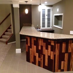 THI Construction - Basement remodel custom bar Avon, Ohio