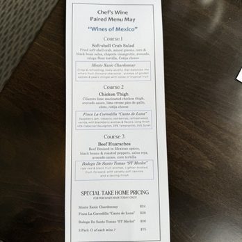 Hook & Cleaver - Wines of Mexico Menu - Seafood Near Me - Mukilteo, Washington