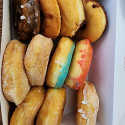Billy Dano's Donuts - A dozen mixed donuts minus the one I ate.
