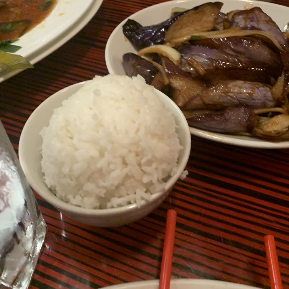 Chang Shou - Eggplant and side rice - Chinese Near Me - Brooks, California Chang Shou - Eggplant and side rice - Chinese Near Me - Brooks, California
