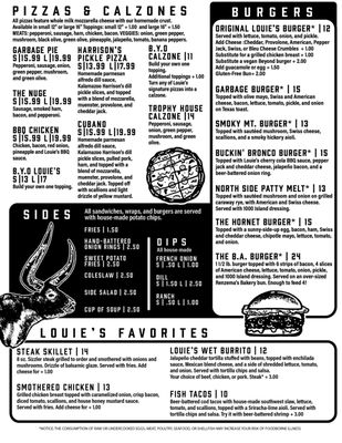 Menu photo 4 Louie's Trophy House Kalamazoo, MI