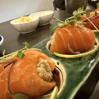 Sushi Yume - Salmon blue crab carpaccio - Japanese Near Me - Round Rock, Texas Sushi Yume - Salmon blue crab carpaccio - Japanese Near Me - Round Rock, Texas