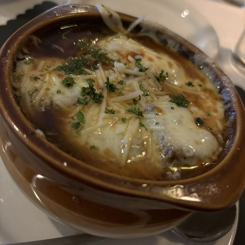 Saba's Bistro 1705 - Crock of French onion soup - Breakfast & Brunch Near Me - Maumee, Ohio Saba's Bistro 1705 - Crock of French onion soup - Breakfast & Brunch Near Me - Maumee, Ohio