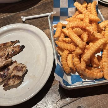 The Derby Restaurant & Bar - Grilled chicken Breast w/ crinkle fries - American Near Me - Salem, Massachusetts