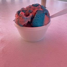 Cotton candy ice cream