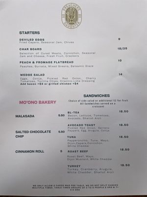 Menu photo 5 The Preacher's Daughter Alameda, CA