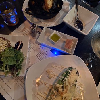 MK Kitchen - Grilled Romaine Caesar Pan Roasted Mussels - New American Near Me - Gorham, Maine