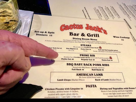 Menu photo 6 Cactus Jack's Bar and Grill Palm Desert, CA