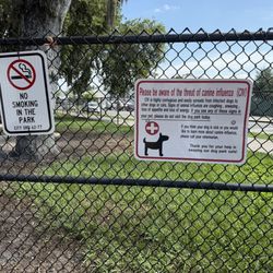Paw Park of Historic Sanford - No smoking and be aware if your dog has CIV
