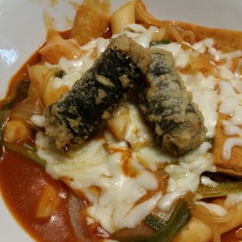 Bonchon South Riding - Tteokbokki. Spicy as hell and chewy. Try it if youre feeling adventurous! - Korean Near Me - Chantilly, Virginia