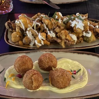 Timber & Salt - Arancini and Buffalo Cauliflower - Cocktail Bars Near Me - Redwood City, California Timber & Salt - Arancini and Buffalo Cauliflower - Cocktail Bars Near Me - Redwood City, California