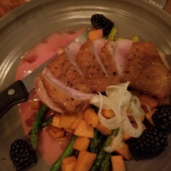 Eighty Acres Kitchen & Bar - Duck with BlackBerry yogurt glaze - Bars Near Me - Pittsburgh, Pennsylvania Eighty Acres Kitchen & Bar - Duck with BlackBerry yogurt glaze - Bars Near Me - Pittsburgh, Pennsylvania