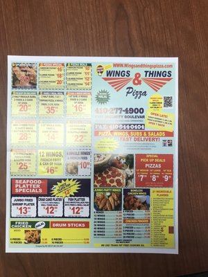 Menu photo 2 Wings & Things Pizza Windsor Mill, MD
