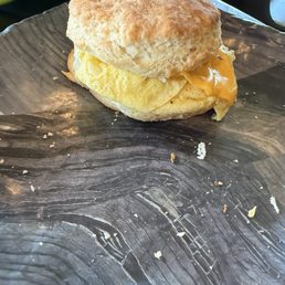 Egg and cheese biscuit Egg and cheese biscuit