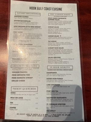 Menu photo 1 Hook Gulf Coast Cuisine Pass Christian, MS Menu photo 1 Hook Gulf Coast Cuisine Pass Christian, MS