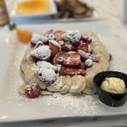 Keke's Breakfast Cafe - One pancake is under all that fruit and it was so good!