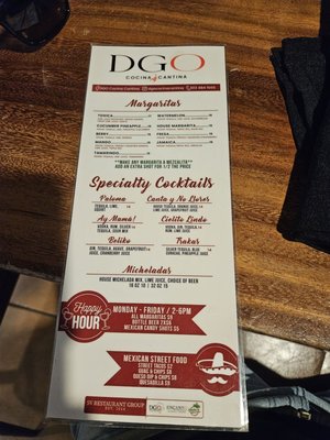 Menu photo 7 DGO Cocina Cantina Denver, CO