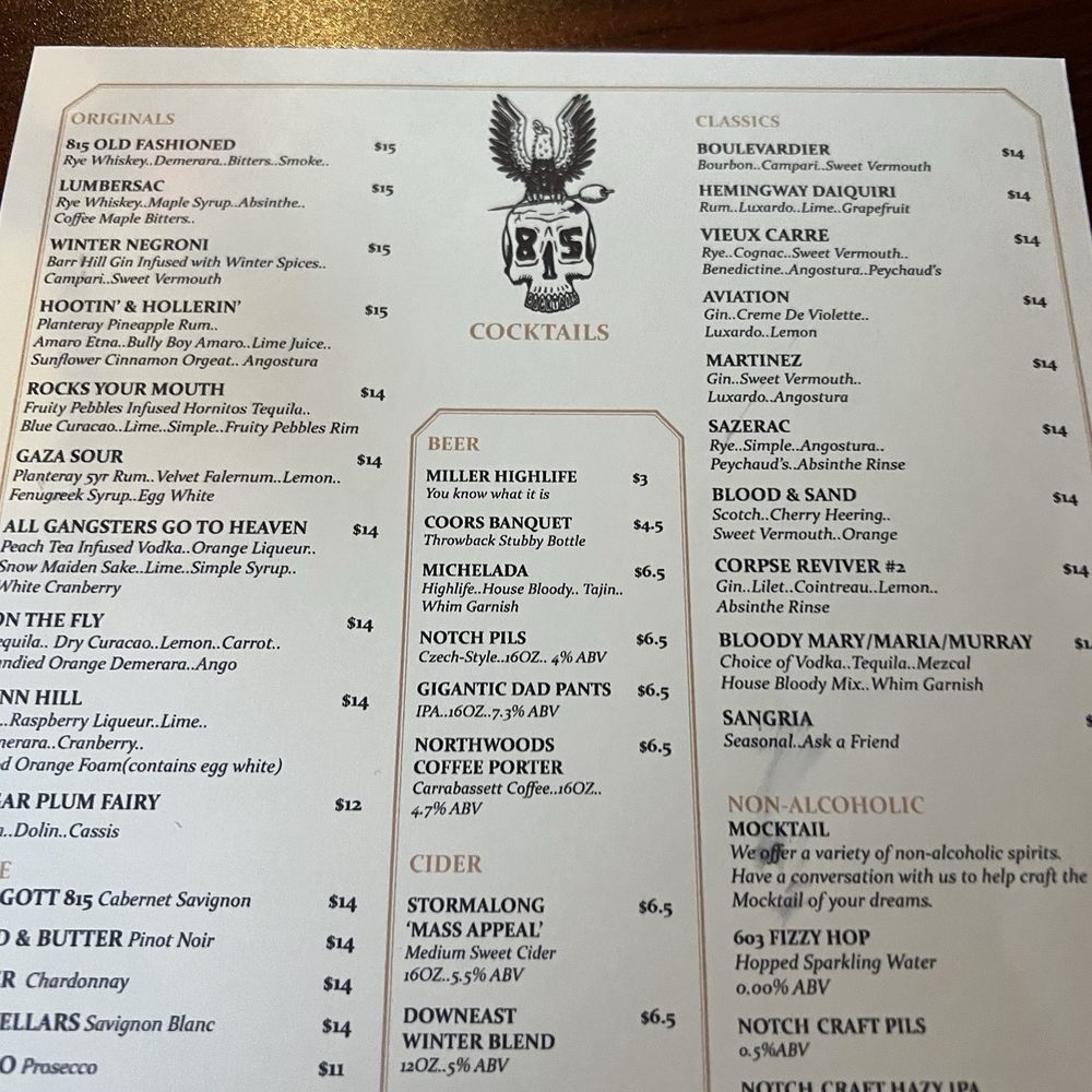 815 - Cocktail Bars Near Me - Manchester, New Hampshire 815 - Cocktail Bars Near Me - Manchester, New Hampshire
