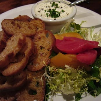 Nopa - warm goat cheese with crostini and picked beets - New American Near Me - San Francisco, California Nopa - warm goat cheese with crostini and picked beets - New American Near Me - San Francisco, California