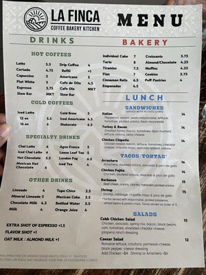 Menu photo 6 La Finca Coffee & Bakery Frisco, TX Menu photo 6 La Finca Coffee & Bakery Frisco, TX