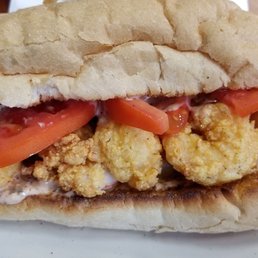 Fried Gulf Fish Poboy or Shrimp Poboy Fried Gulf Fish Poboy or Shrimp Poboy